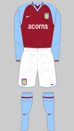 aston villa home kit 2008-09