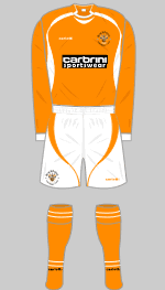 blackpool 2008-09 home kit