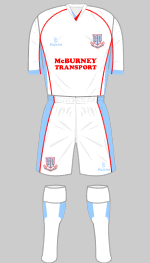 ballymena united fc 2012-13 away kit