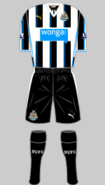 newcastle united 2013-14 home kit